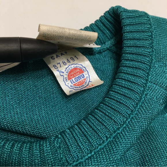 Givenchy Sport Vintage Teal Cardigan Sweater Size 38 - Picture 8 of 12